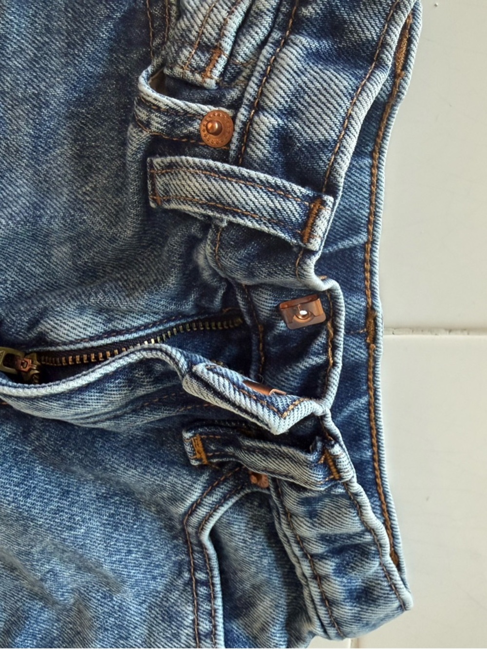 J. Crew Girls Sz 4 High Waist Mom Jeans Adjustable Waist 100% Cotton Crew Cuts - Picture 4 of 11